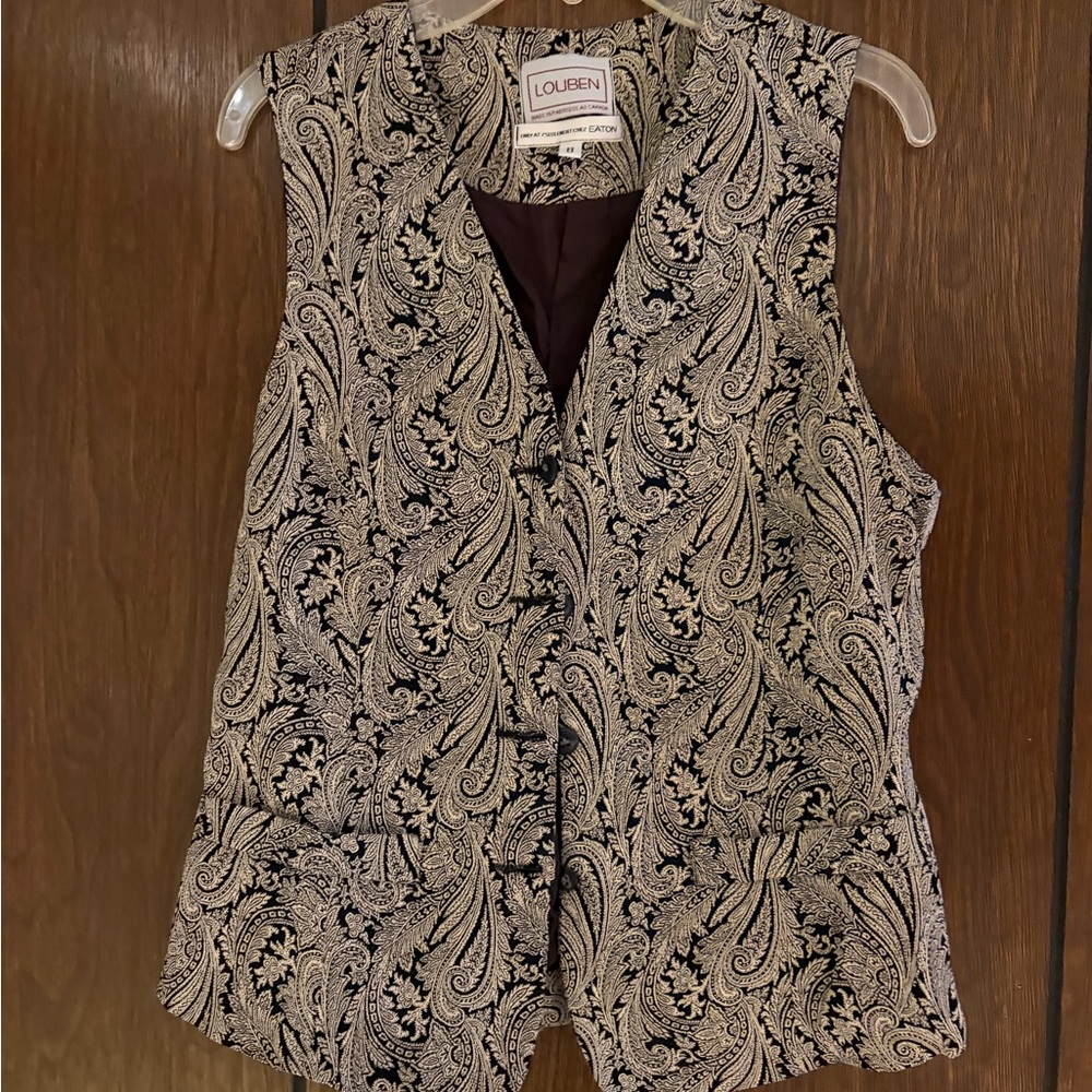 Louben Paisley Vest